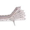 Кровать раскладная с вшитым полумягким матрасом "Соня-4" белое серебро фото 29069