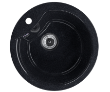 Мойка UB-102 круглая 480мм (344b) Ультра-черный