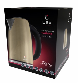 Чайник "LEX" LX 30021-3 бежевый фото 28943
