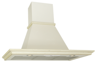 Кухонная вытяжка ELIKOR Пирамида 90П бежевый/ясень белый+патина золото фото 26312
